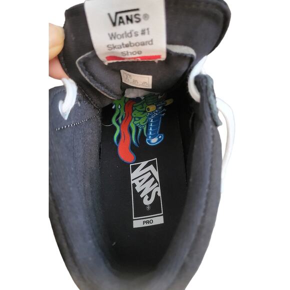 VANS PRO Sneakers Rare Santa Cruz Men Skateboard Shoes Black NEW WITH TAGS - Picture 6 of 10